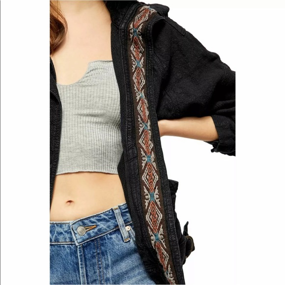 People Jayden Safari Jacket Black Xs 